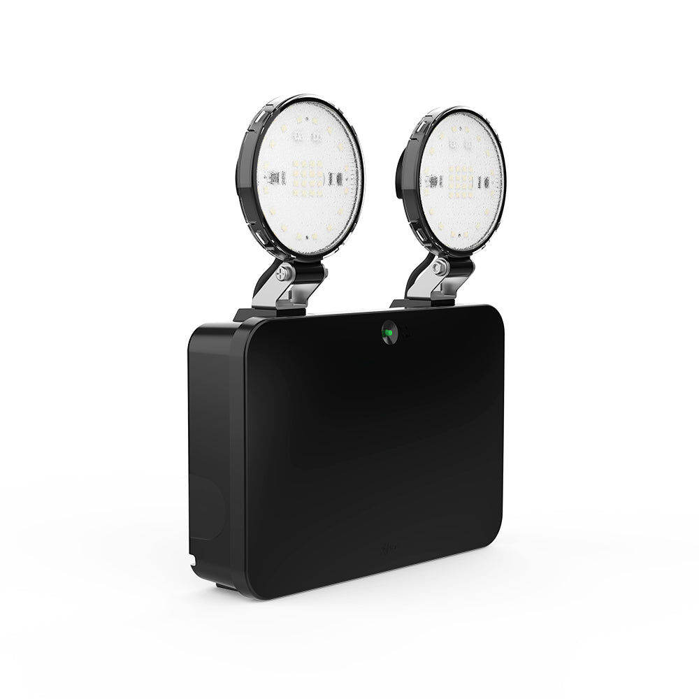 Ektor DUO ADVANCED Outdoor Emergency Light - DALI, Black (12141)-Ektor Lighting-Ozlighting.com.au