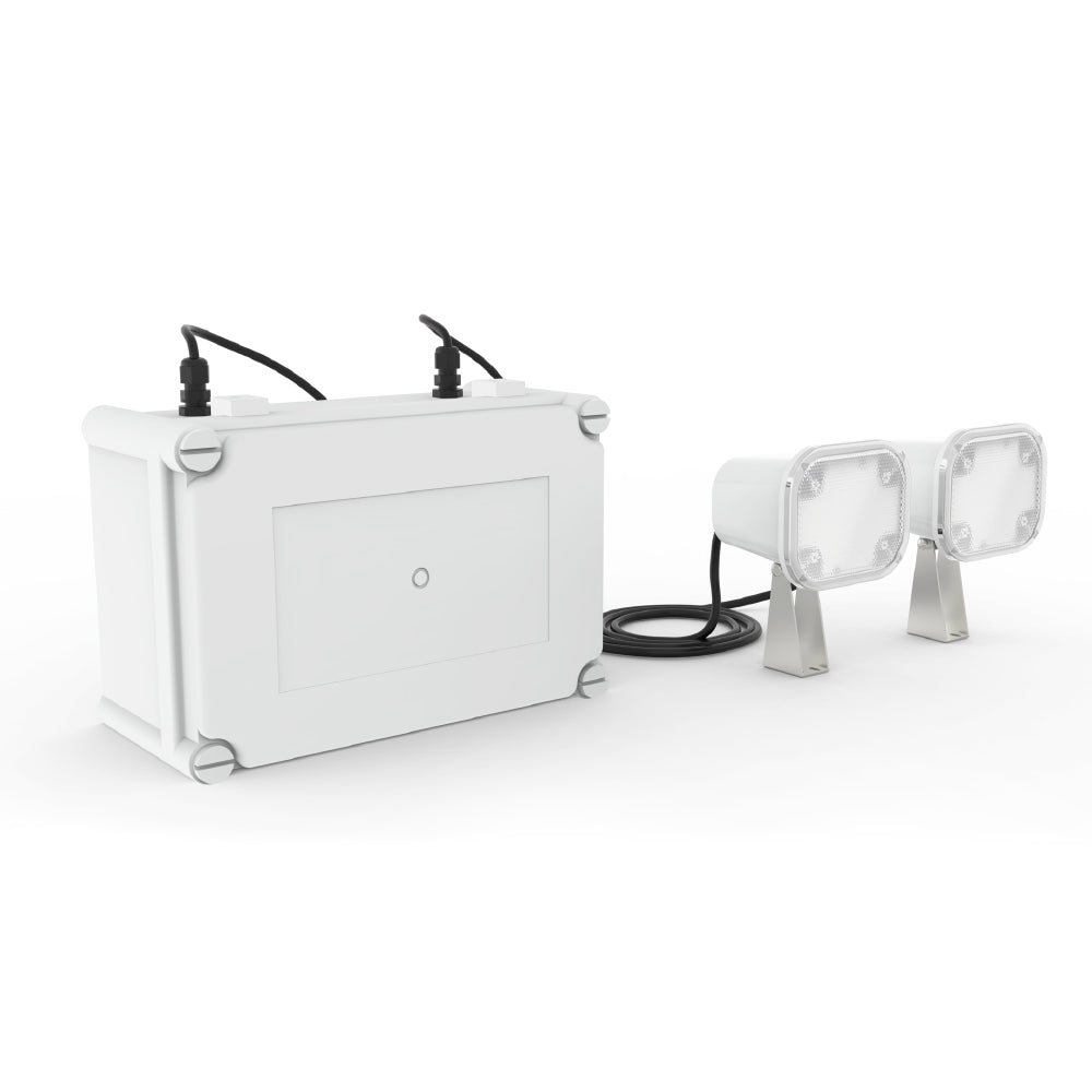 Ektor Twinspot High-Powered Emergency IP65 Luminaire with Remote Driver - PRO-Ektor Lighting-Ozlighting.com.au
