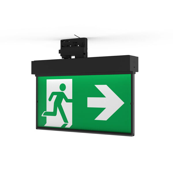 Ektor RAZOR - Track Emergency Exit Sign 24M Wireless-Ektor Lighting-Ozlighting.com.au