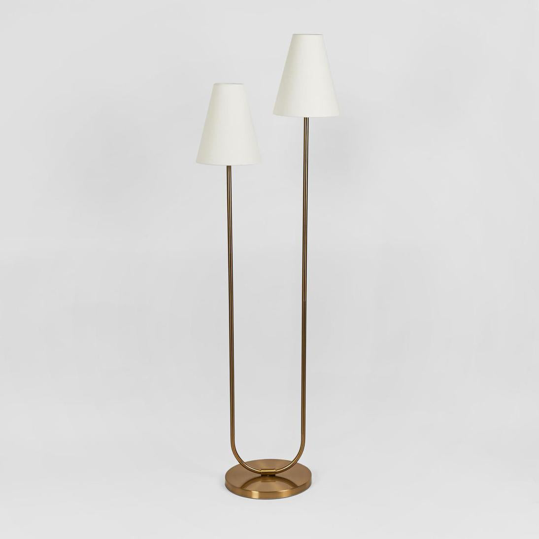 Emac & Lawton ASPEN Floor Lamp Antique Brass-Emac & Lawton-Ozlighting.com.au