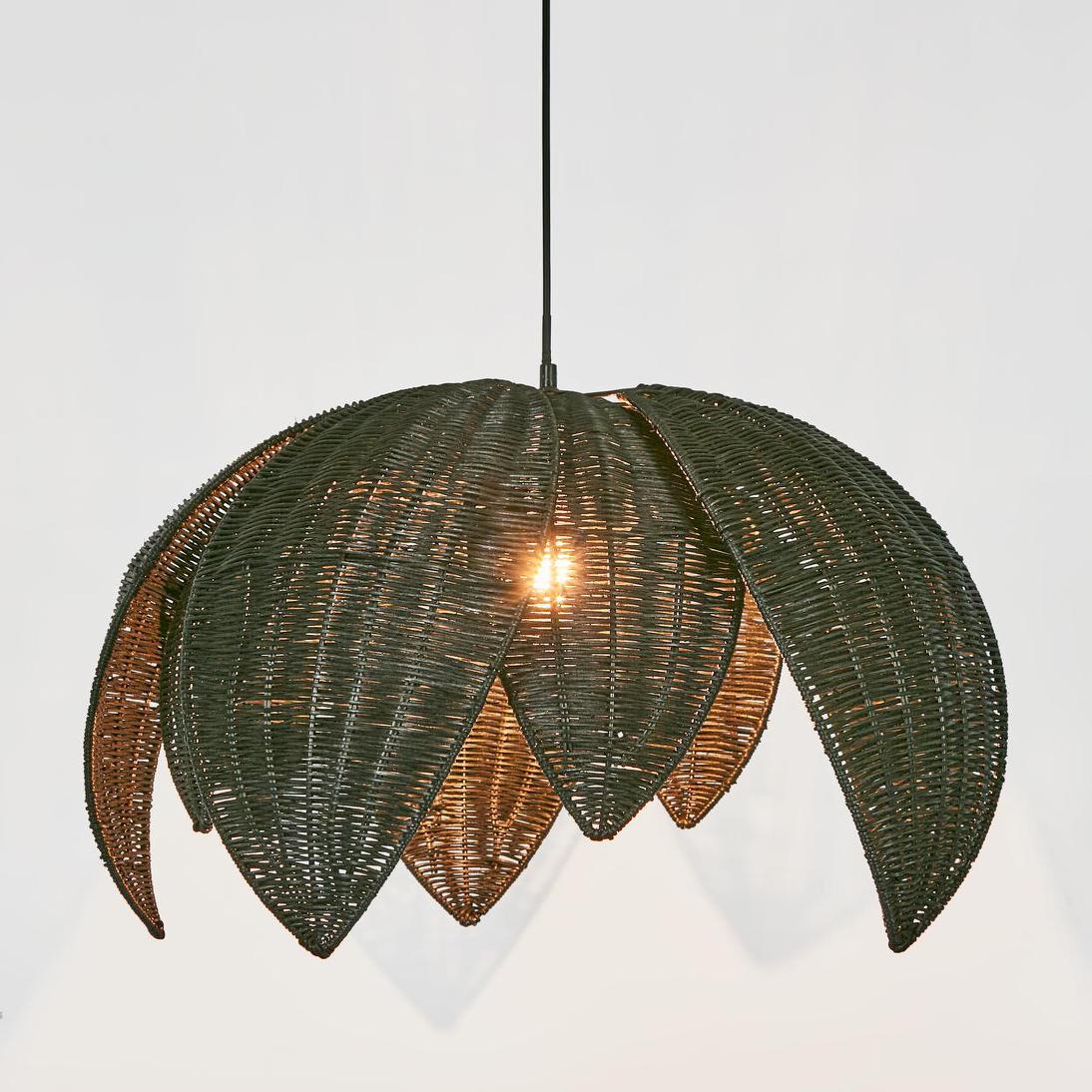 Emac & Lawton BALI Pendant Light Black Large-Emac & Lawton-Ozlighting.com.au
