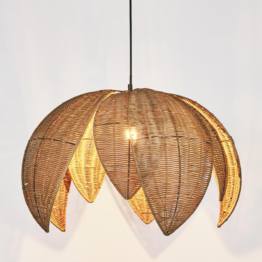Emac & Lawton BALI Pendant Light Natural Large-Emac & Lawton-Ozlighting.com.au