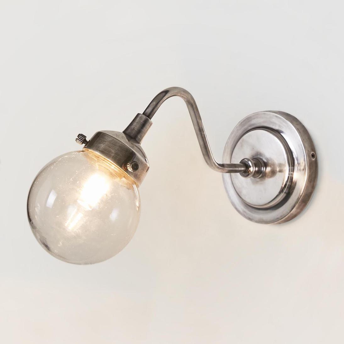 Emac & Lawton BEACON Wall Light Outdoor Antique Silver-Emac & Lawton-Ozlighting.com.au