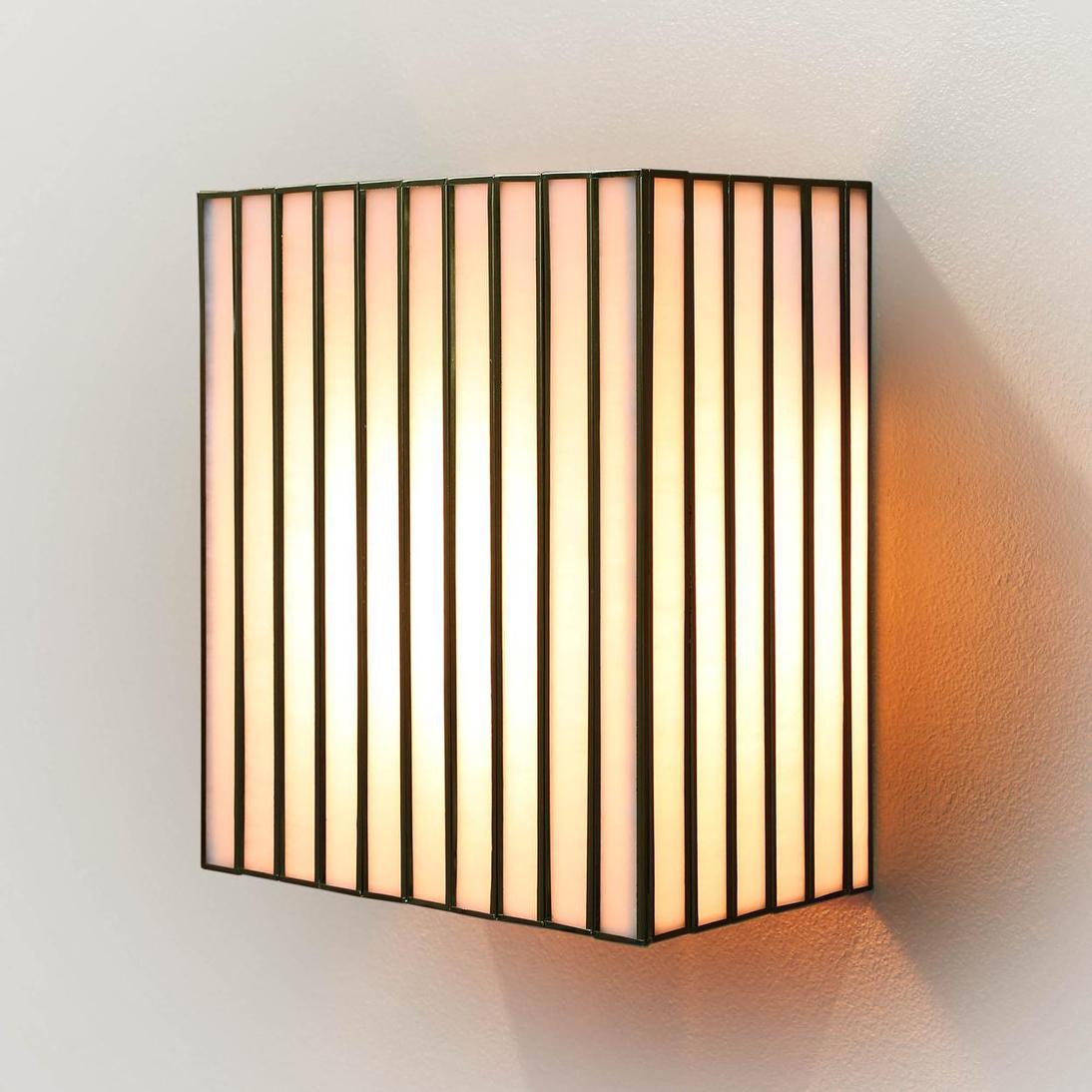 Emac & Lawton BEL AIR Wall Light Square Brass-Emac & Lawton-Ozlighting.com.au