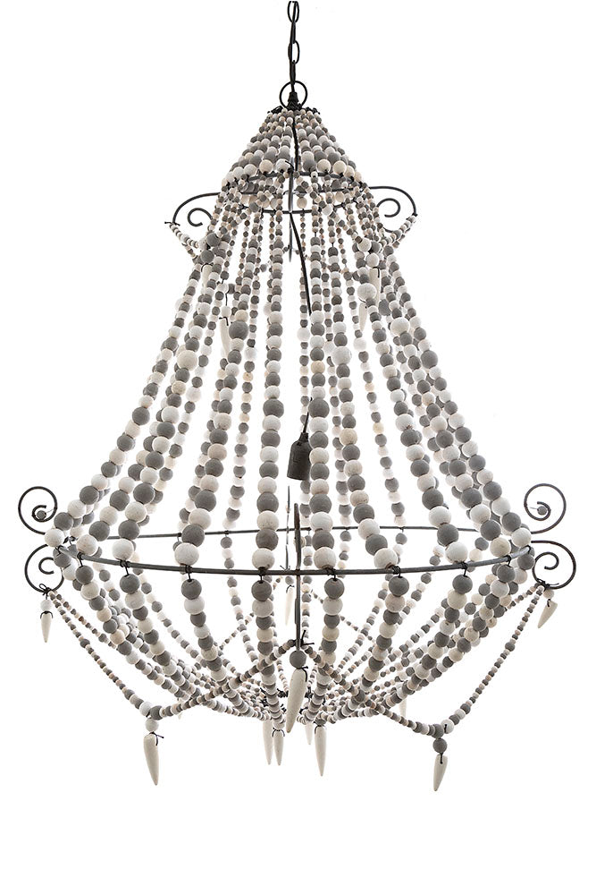 Emac & Lawton Beaded Chandelier-Emac & Lawton-Ozlighting.com.au