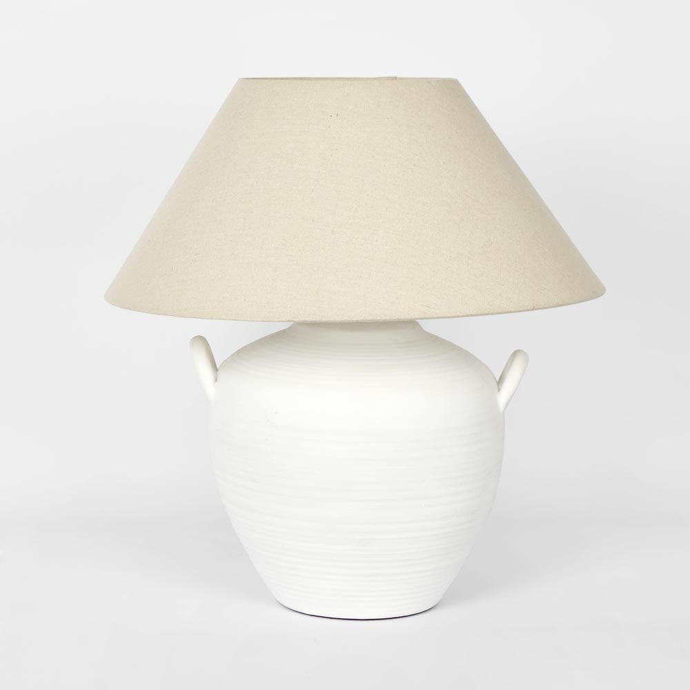 Emac & Lawton CAMILLE Table Lamp White-Emac & Lawton-Ozlighting.com.au