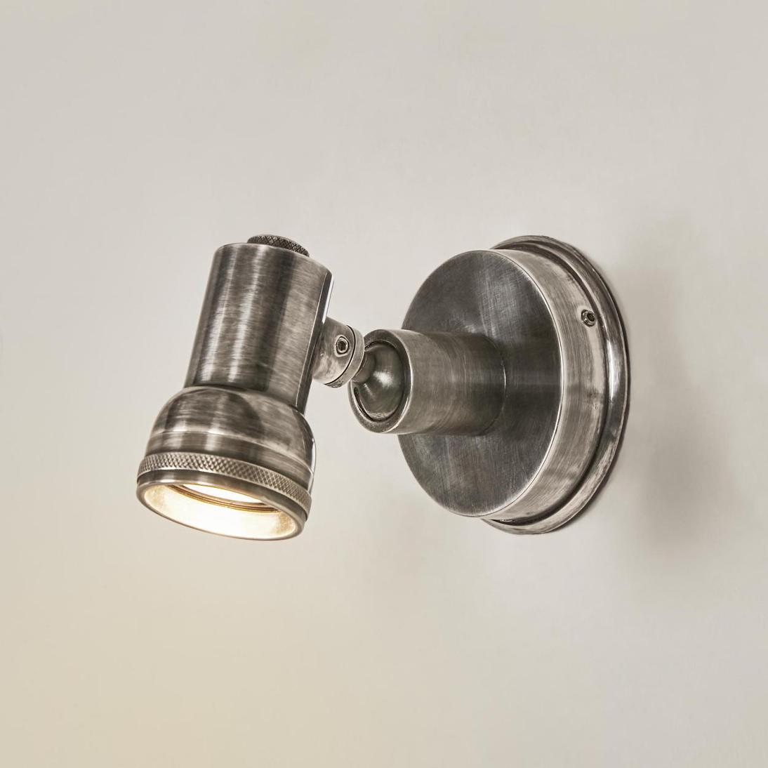 Emac & Lawton CARTER Wall Light Antique Silver-Emac & Lawton-Ozlighting.com.au