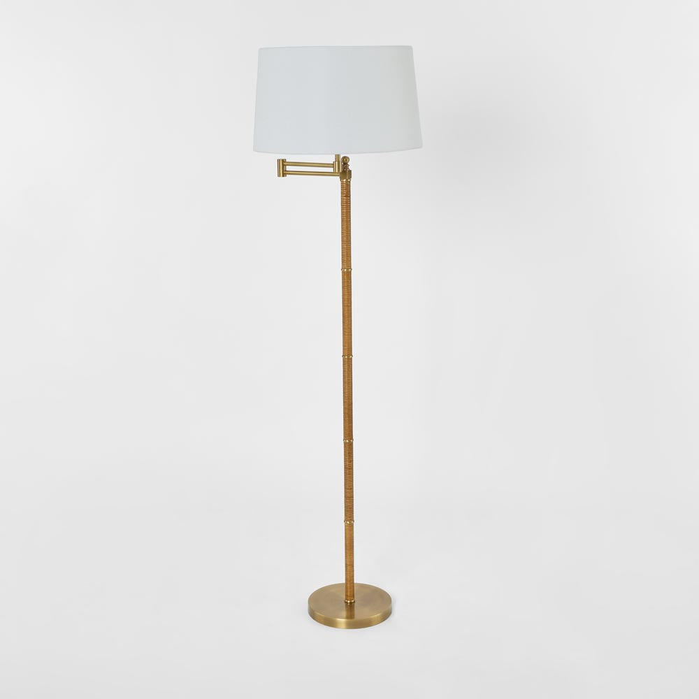 Emac & Lawton CODY Floor Lamp Base Only Brass-Emac & Lawton-Ozlighting.com.au