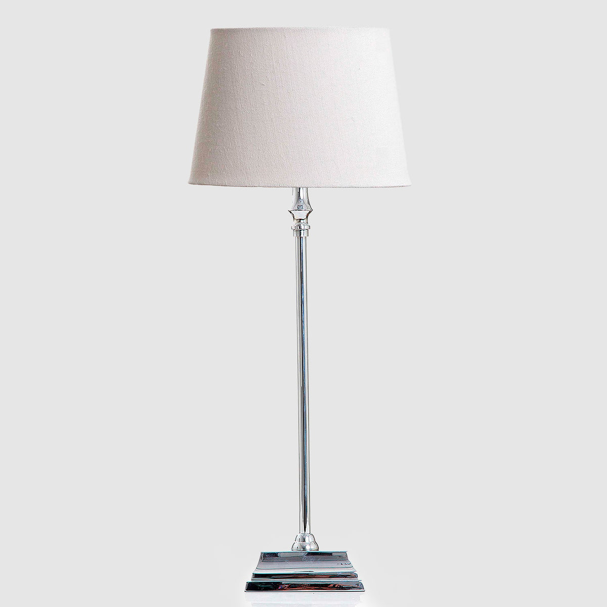 Emac & Lawton COLLIN Table Lamp Shiny Nickel-Emac & Lawton-Ozlighting.com.au