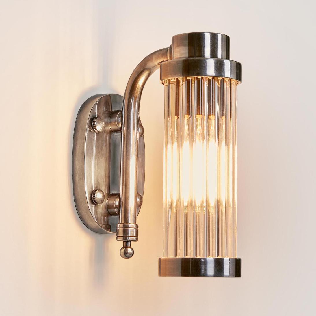 Emac & Lawton DIXON Wall Light Antique Silver-Emac & Lawton-Ozlighting.com.au