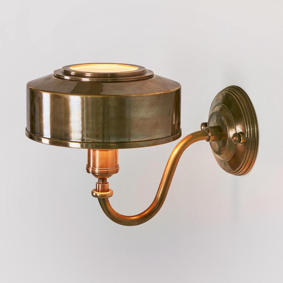 Emac & Lawton GADSBY Wall Light Antique Brass-Emac & Lawton-Ozlighting.com.au