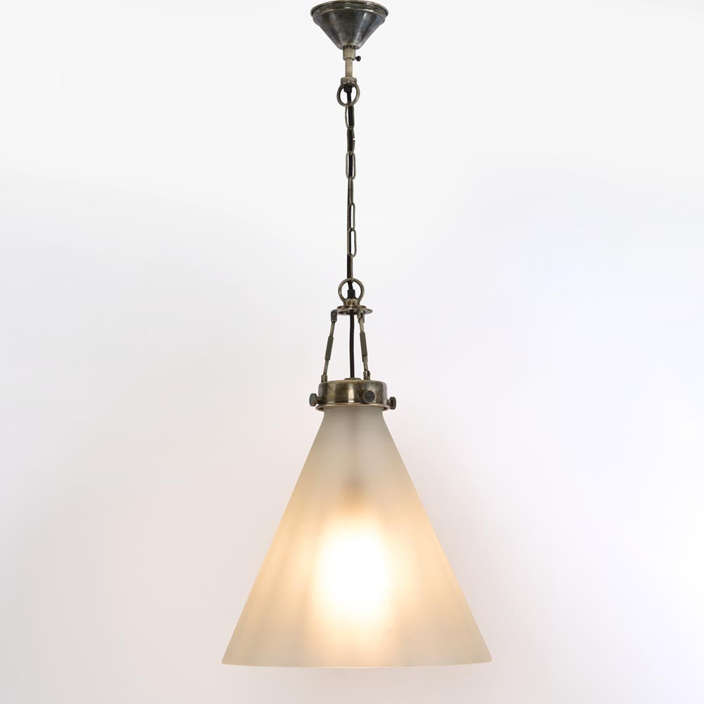 Emac & Lawton GADSDEN Pendant Light Frosted Glass-Emac & Lawton-Ozlighting.com.au