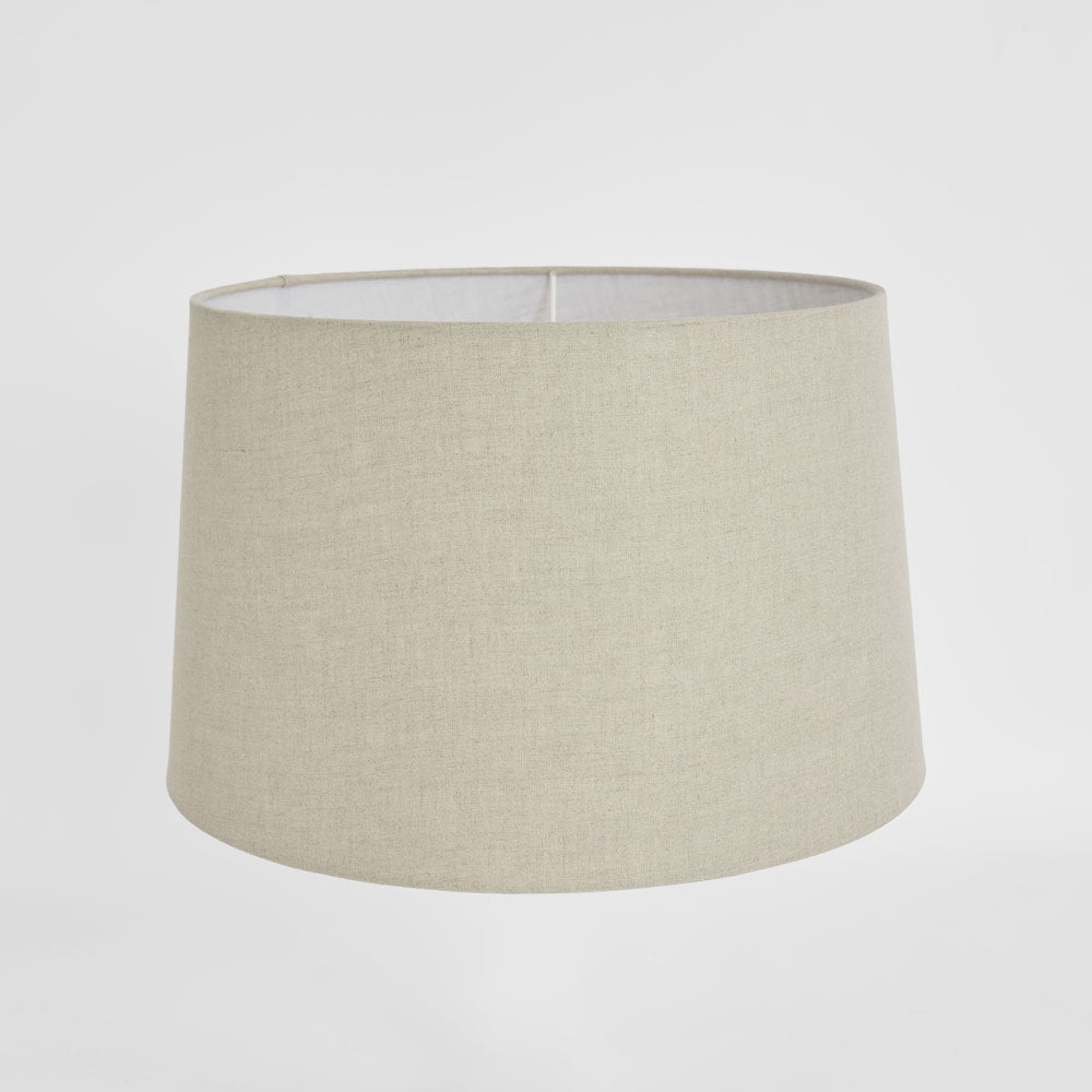 Emac & Lawton Linen Drum Lampshade Large Light Natural-Emac & Lawton-Ozlighting.com.au