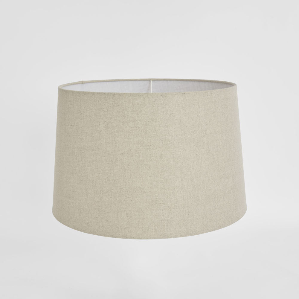 Emac & Lawton Linen Drum Lampshade Medium Light Natural-Emac & Lawton-Ozlighting.com.au