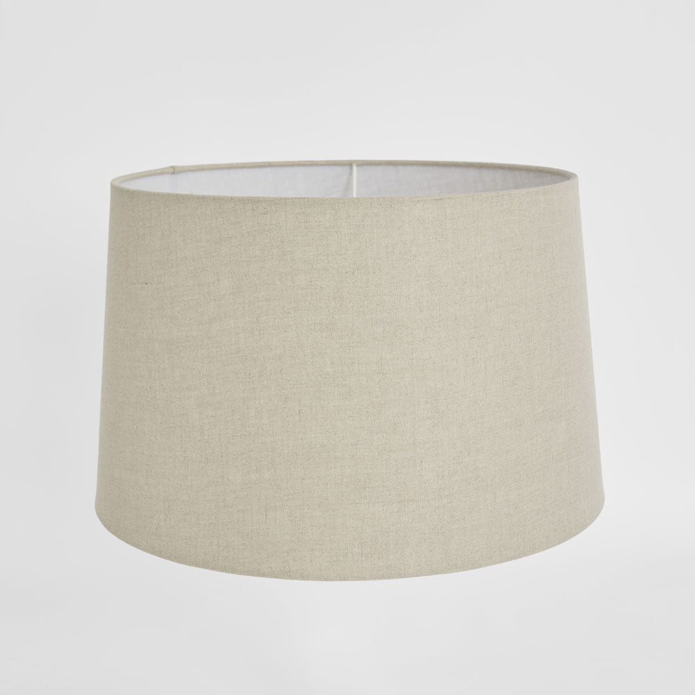 Emac & Lawton Linen Drum Lampshade XL Light Natural-Emac & Lawton-Ozlighting.com.au