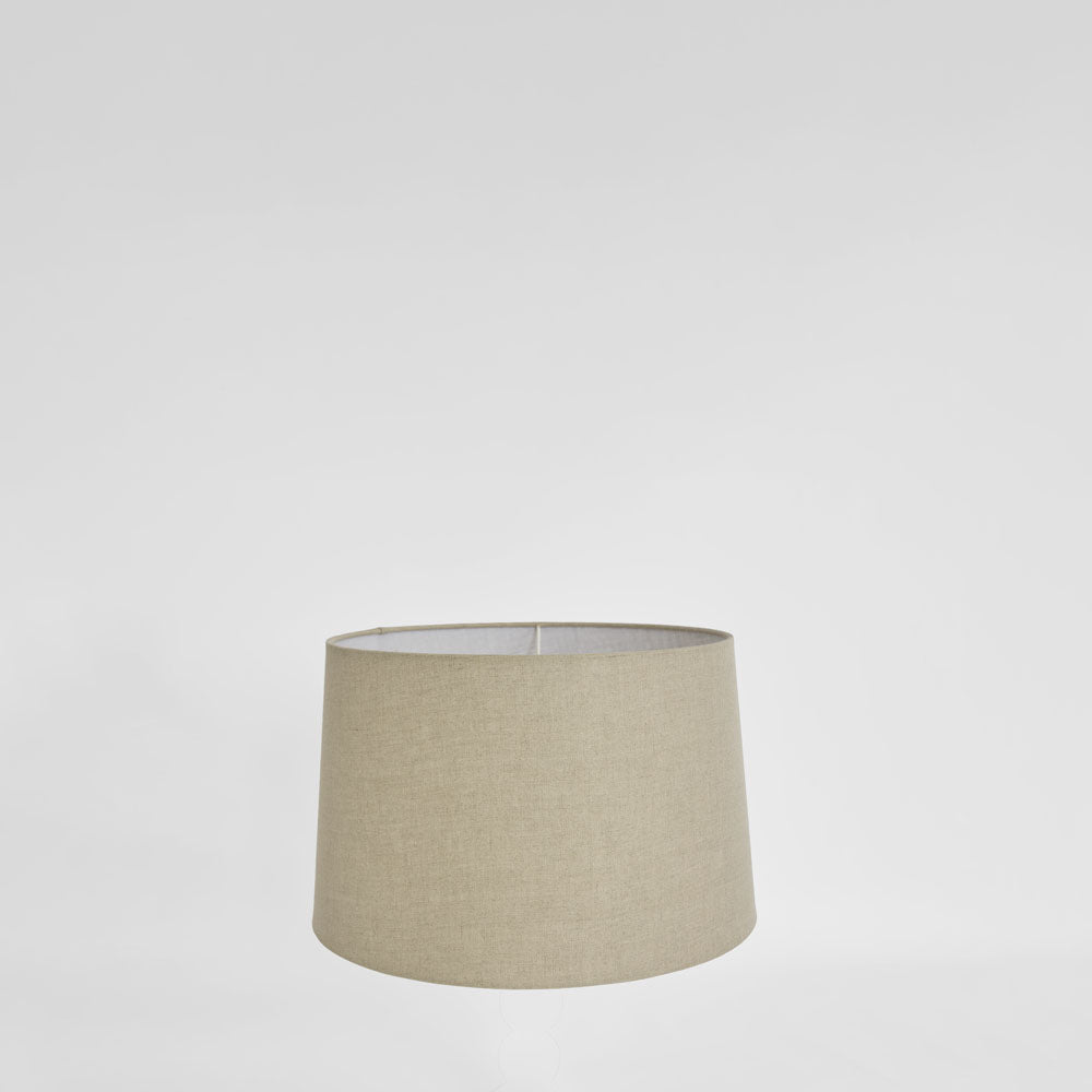 Emac & Lawton Linen Drum Lampshade XS Dark Natural-Emac & Lawton-Ozlighting.com.au