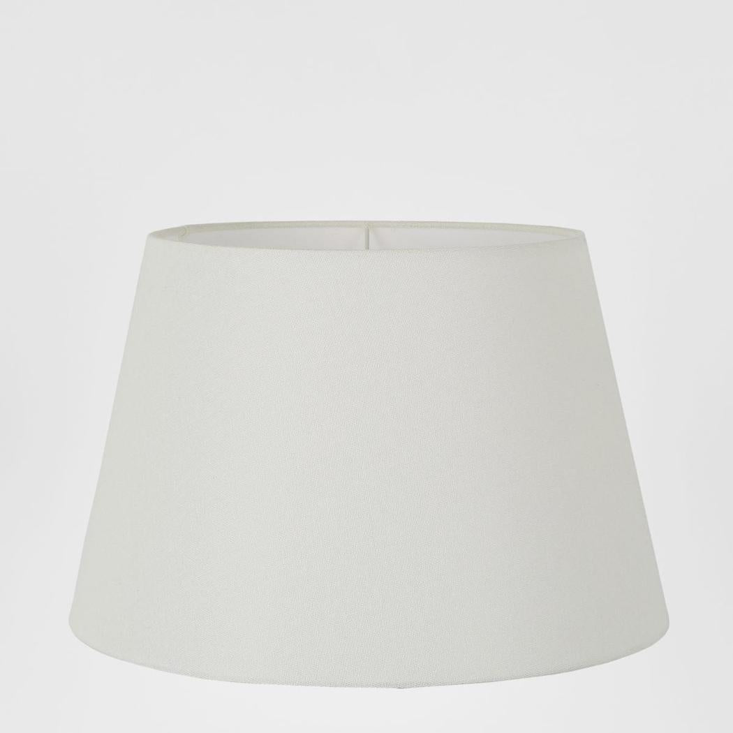 Emac & Lawton Linen Taper Lampshade Large Textured Ivory-Emac & Lawton-Ozlighting.com.au