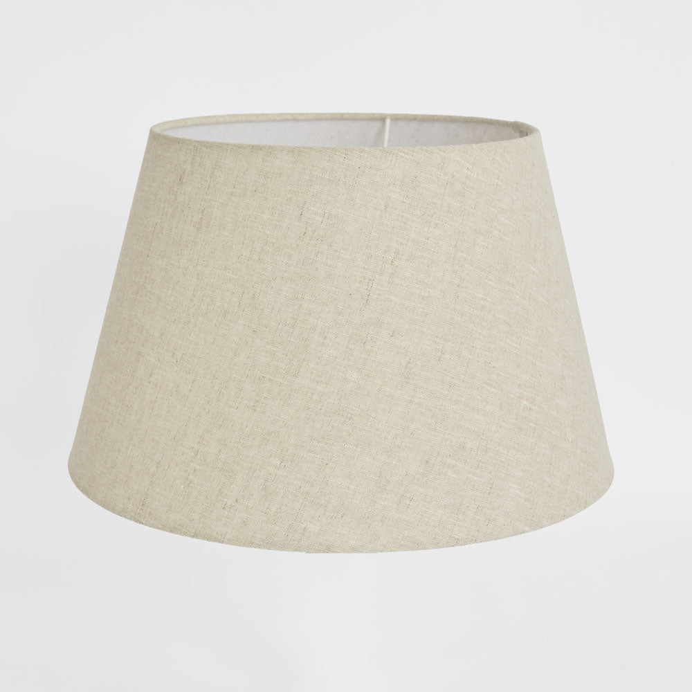 Emac & Lawton Linen Taper Lampshade Medium Light Natural-Emac & Lawton-Ozlighting.com.au