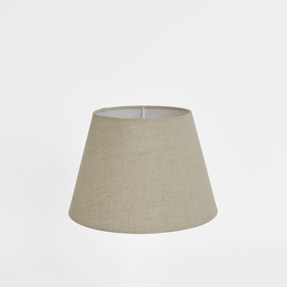 Emac & Lawton Linen Taper Lampshade XS Dark Natural-Emac & Lawton-Ozlighting.com.au