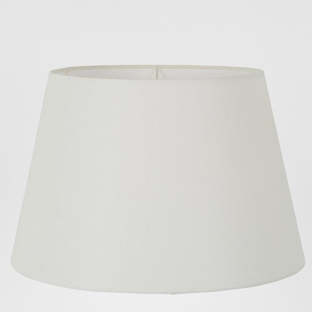 Emac & Lawton Linen Taper Lampshade XXL Textured Ivory-Emac & Lawton-Ozlighting.com.au