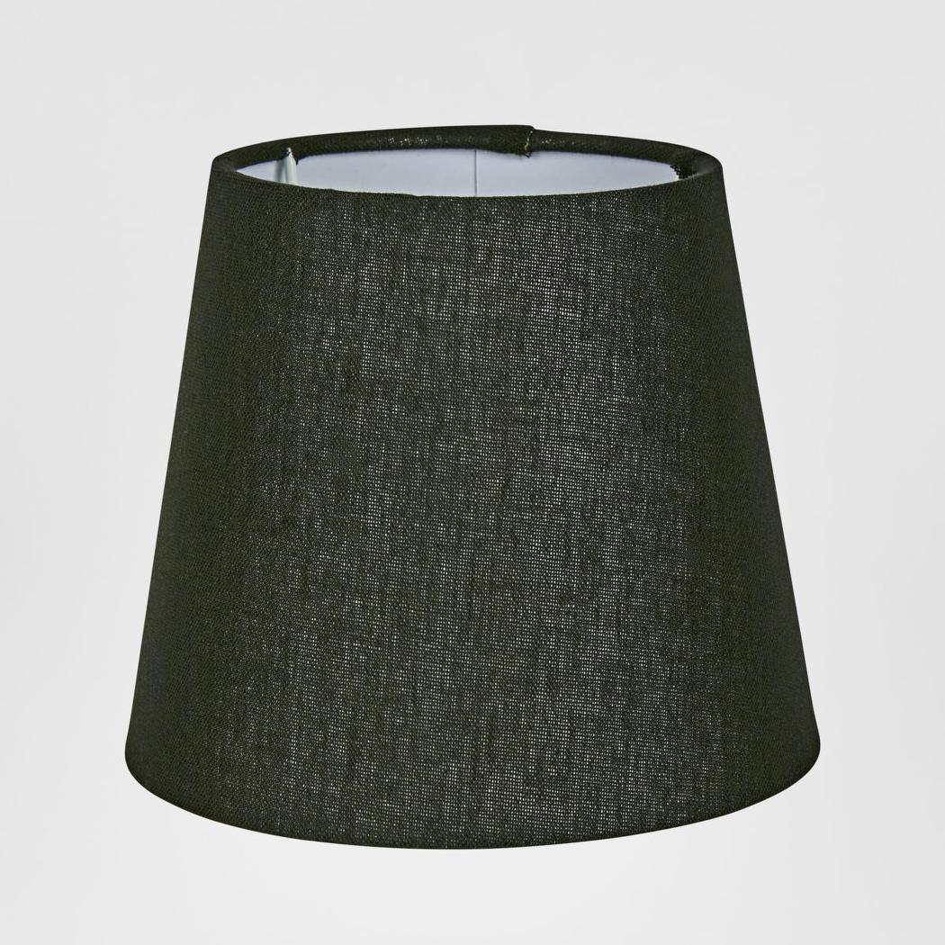 Emac & Lawton Linen Taper Lampshade XXS Black-Emac & Lawton-Ozlighting.com.au