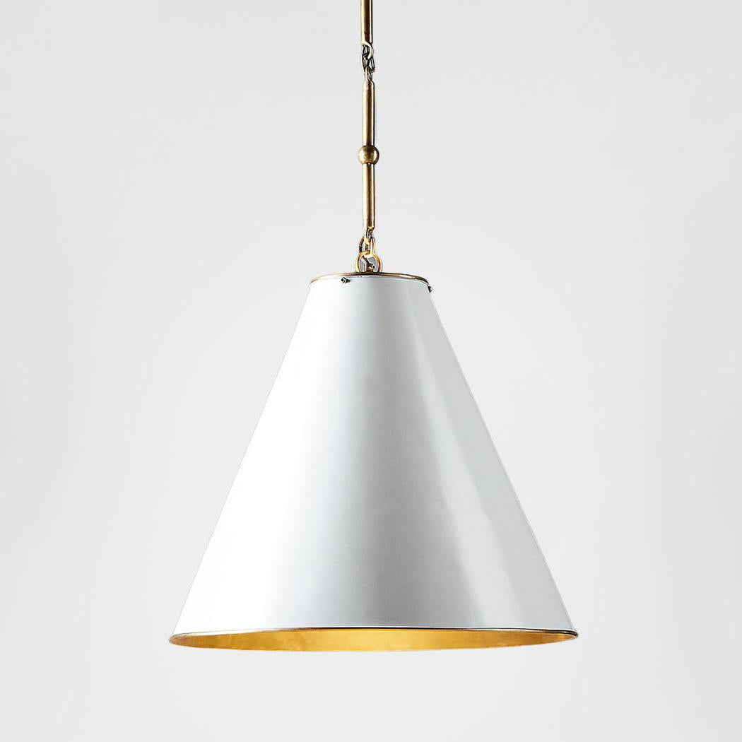 Emac & Lawton MONTE CARLO Pendant Light White Brass-Emac & Lawton-Ozlighting.com.au