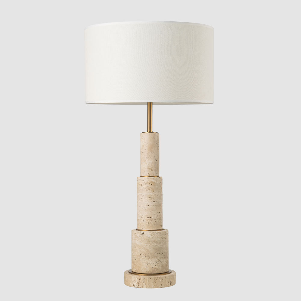 Emac & Lawton NOVA Table Lamp White with Shade-Emac & Lawton-Ozlighting.com.au
