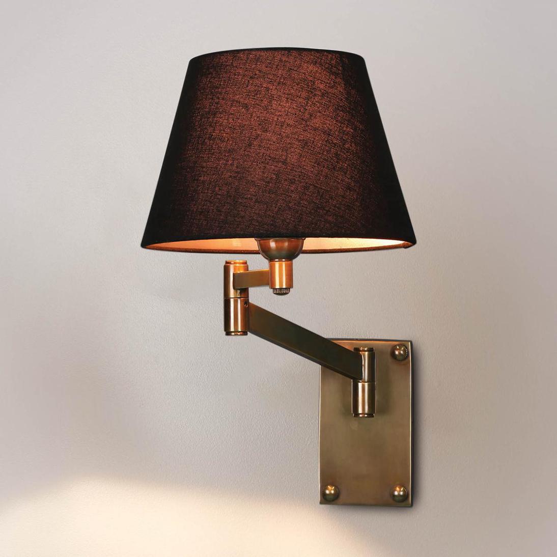 Emac & Lawton OSCAR Wall Light Antique Brass-Emac & Lawton-Ozlighting.com.au