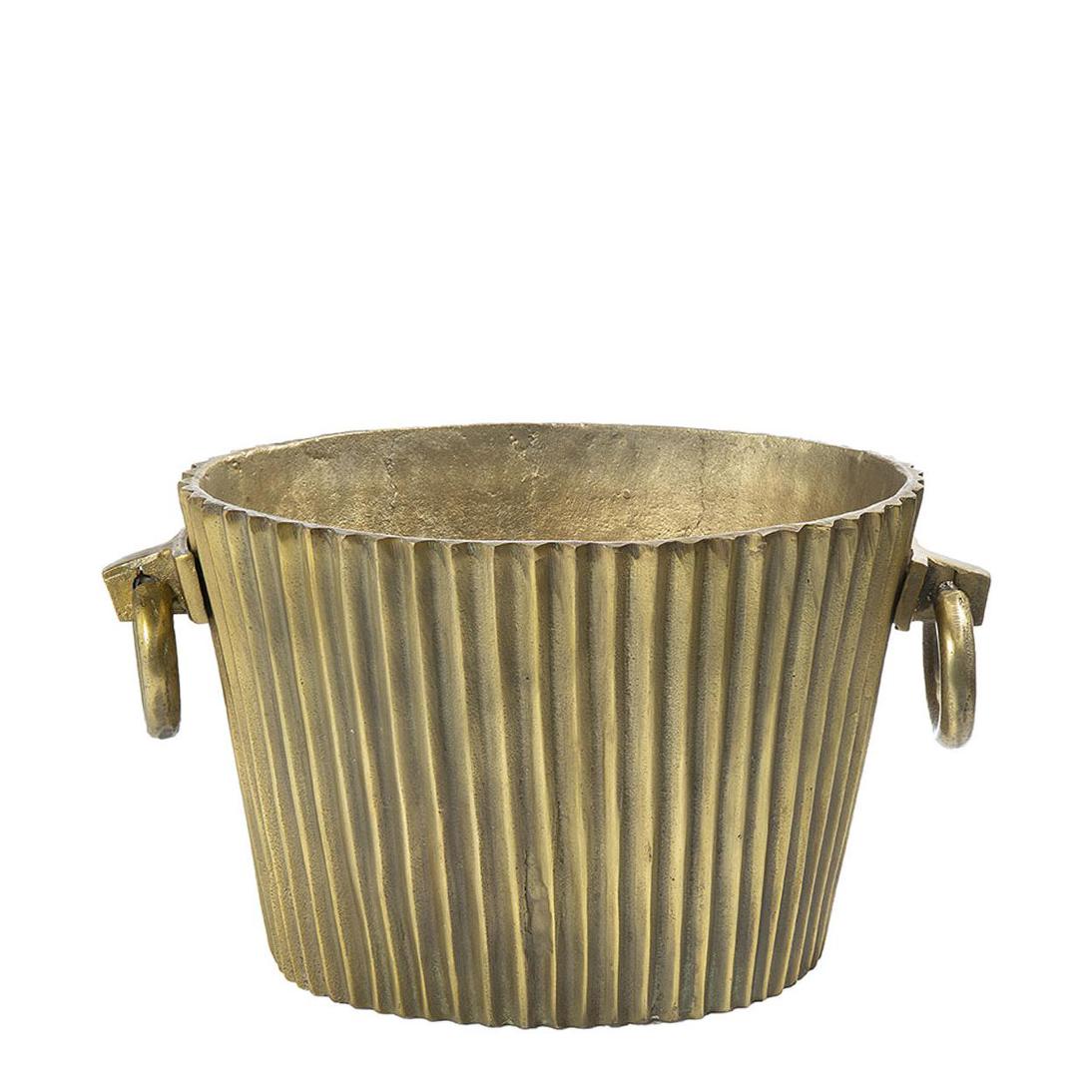 Emac & Lawton Oval Ice Bucket Dark Brass-Emac & Lawton-Ozlighting.com.au
