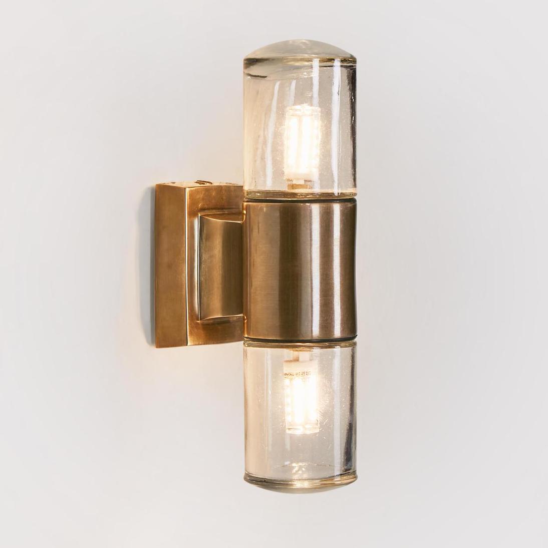 Emac & Lawton PLOVER Wall Light Outdoor Antique Brass-Emac & Lawton-Ozlighting.com.au