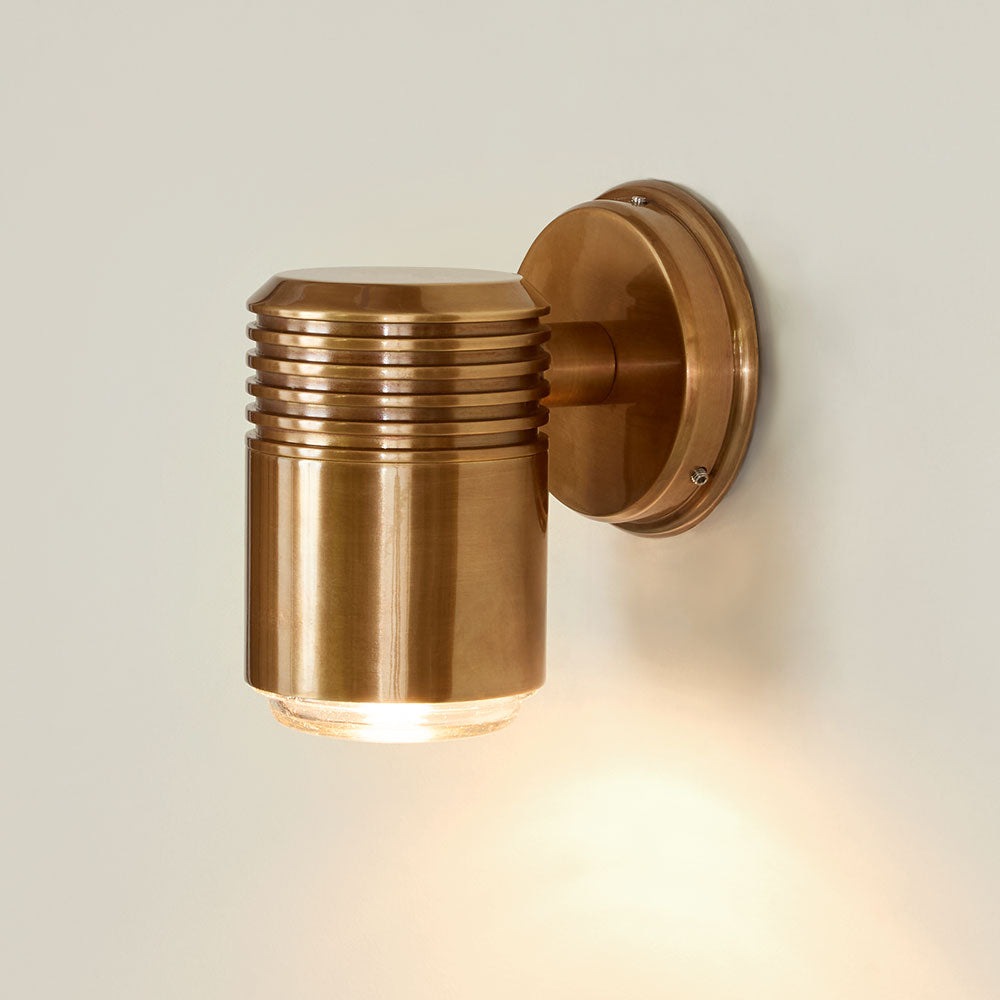 Emac & Lawton PRIMROSE Wall Light Outdoor Antique Brass-Emac & Lawton-Ozlighting.com.au