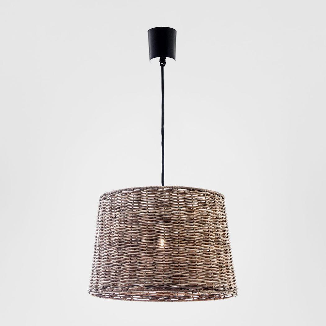 Emac & Lawton Rattan Round Pendant Light Natural Small-Emac & Lawton-Ozlighting.com.au