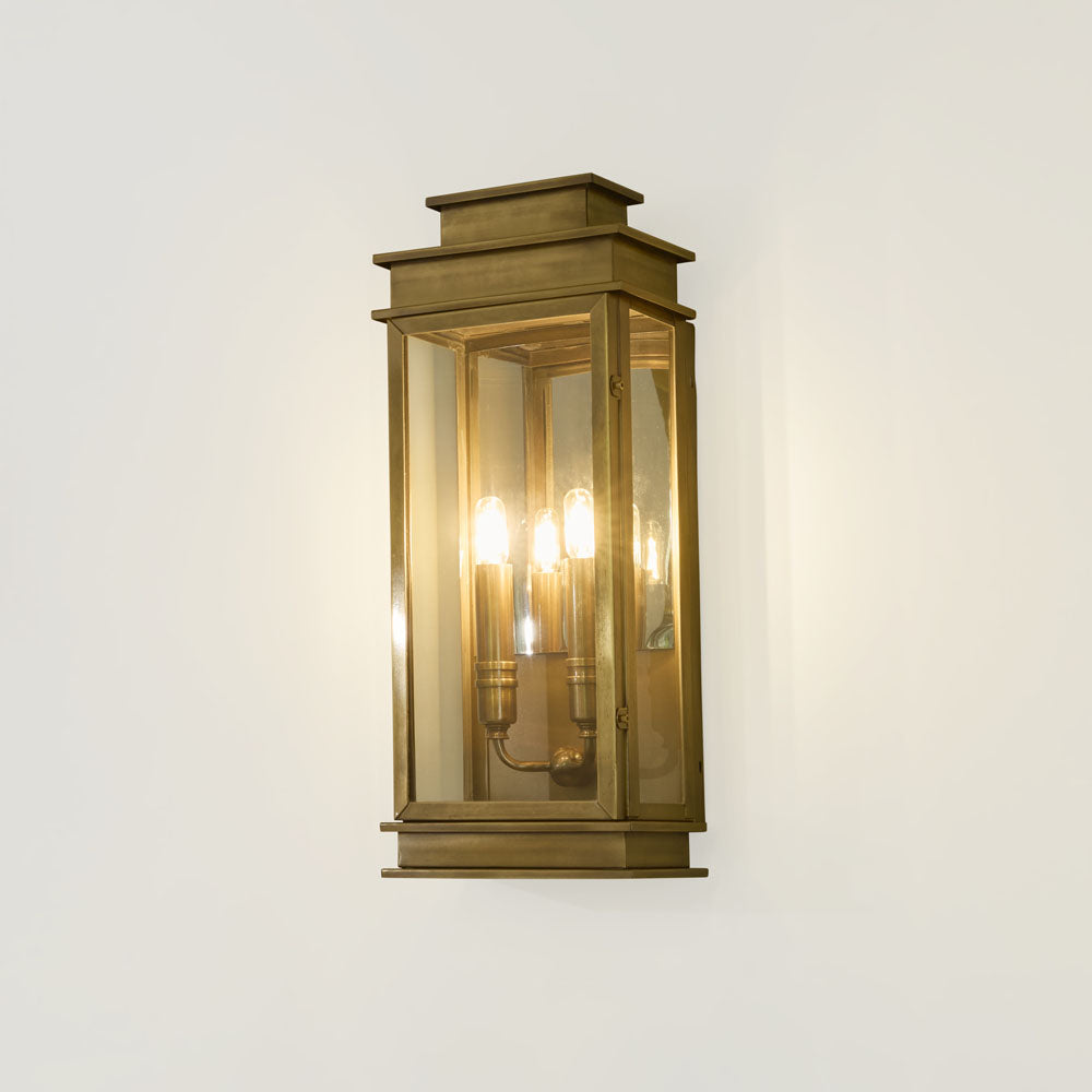 Emac & Lawton REGAL Wall Light Outdoor Antique Brass-Emac & Lawton-Ozlighting.com.au