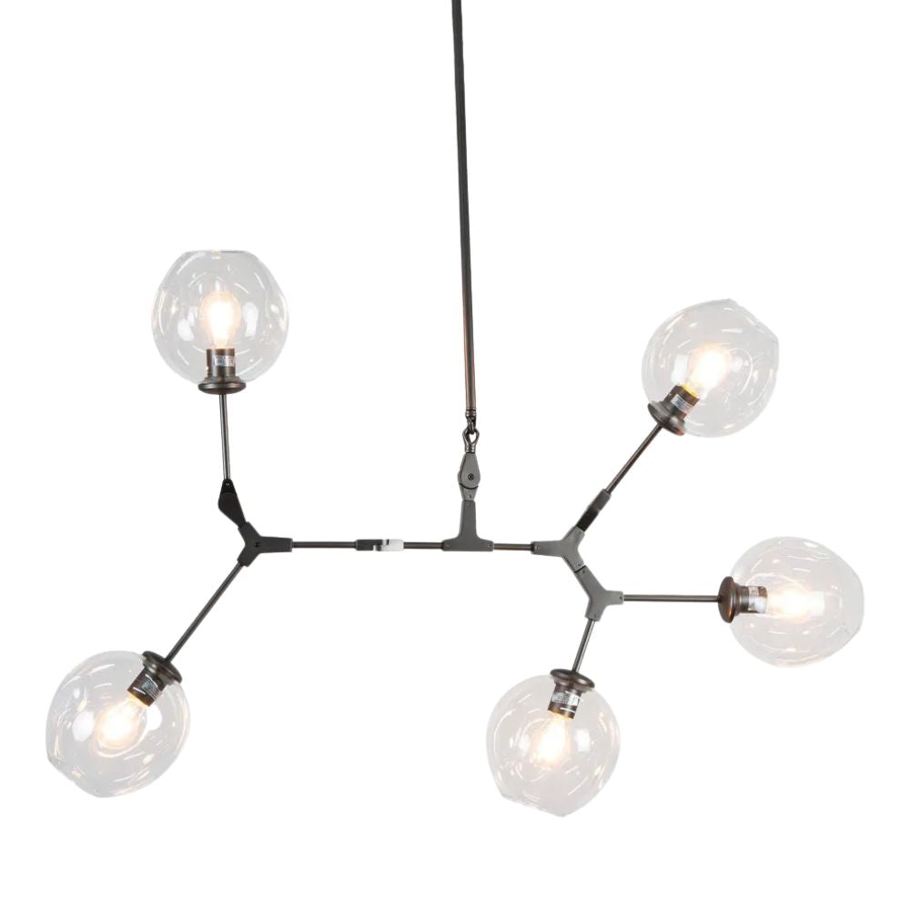 Emac & Lawton REPLICA LINDSEY ADELMAN - GUNMETAL GREY - 25W Bubble Pendant-Emac & Lawton-Ozlighting.com.au