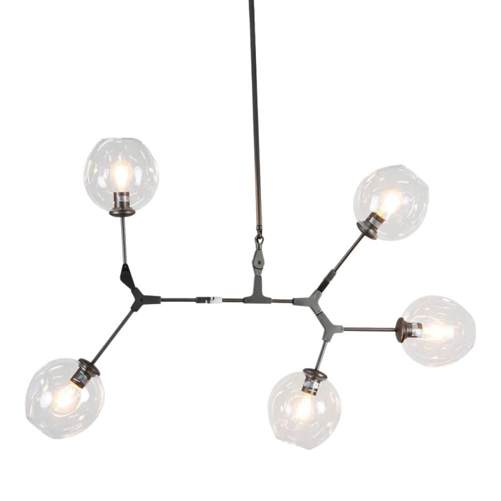 Emac & Lawton REPLICA LINDSEY ADELMAN - GUNMETAL GREY - 25W Bubble Pendant-Emac & Lawton-Ozlighting.com.au