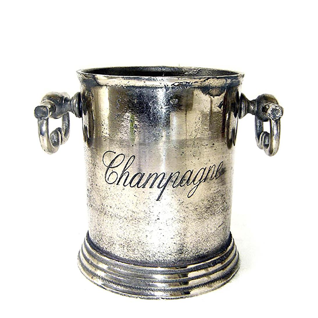 Emac & Lawton Round Champagne Ice Bucket Silver-Emac & Lawton-Ozlighting.com.au
