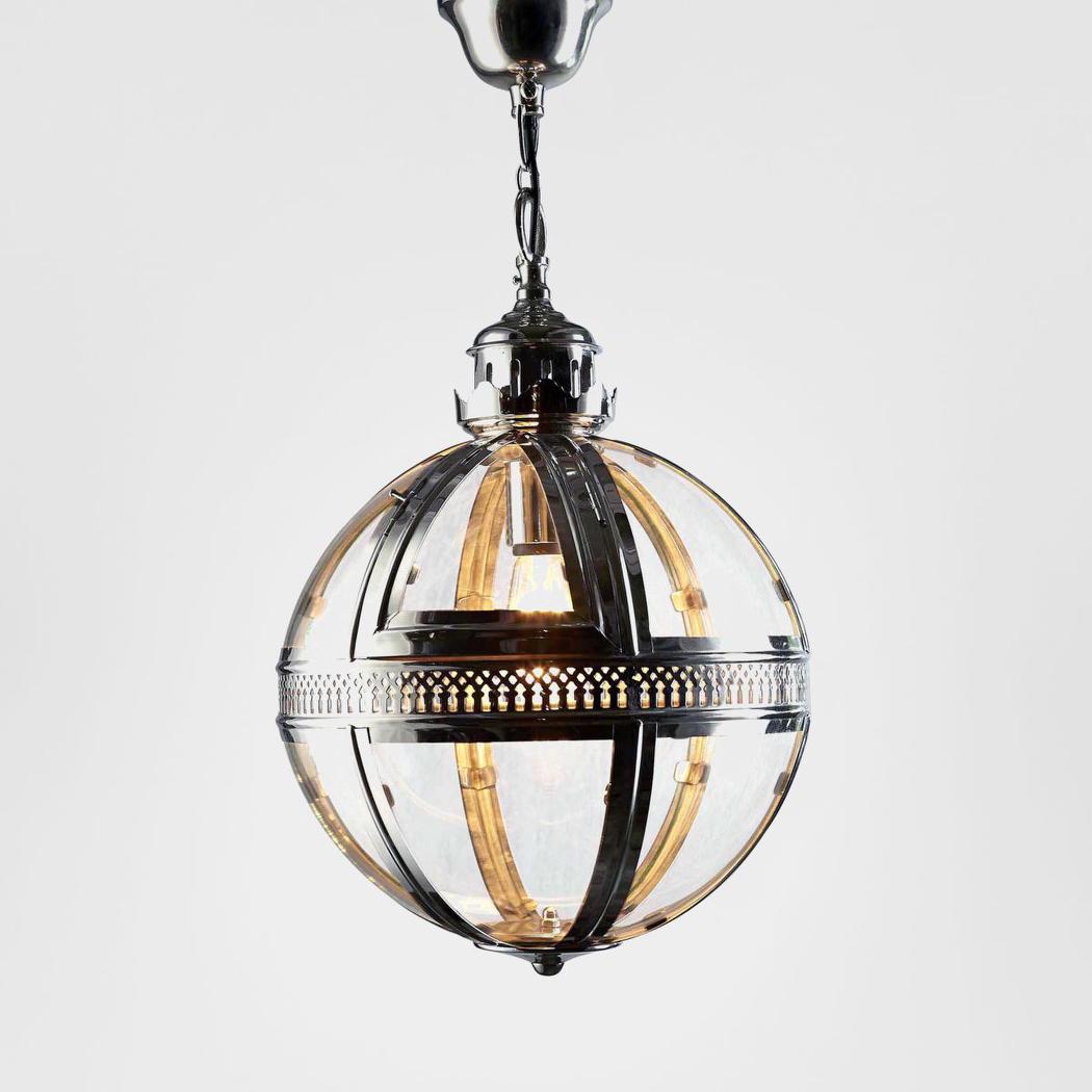 Emac & Lawton SAXON Pendant Light Small Shiny Nickel-Emac & Lawton-Ozlighting.com.au