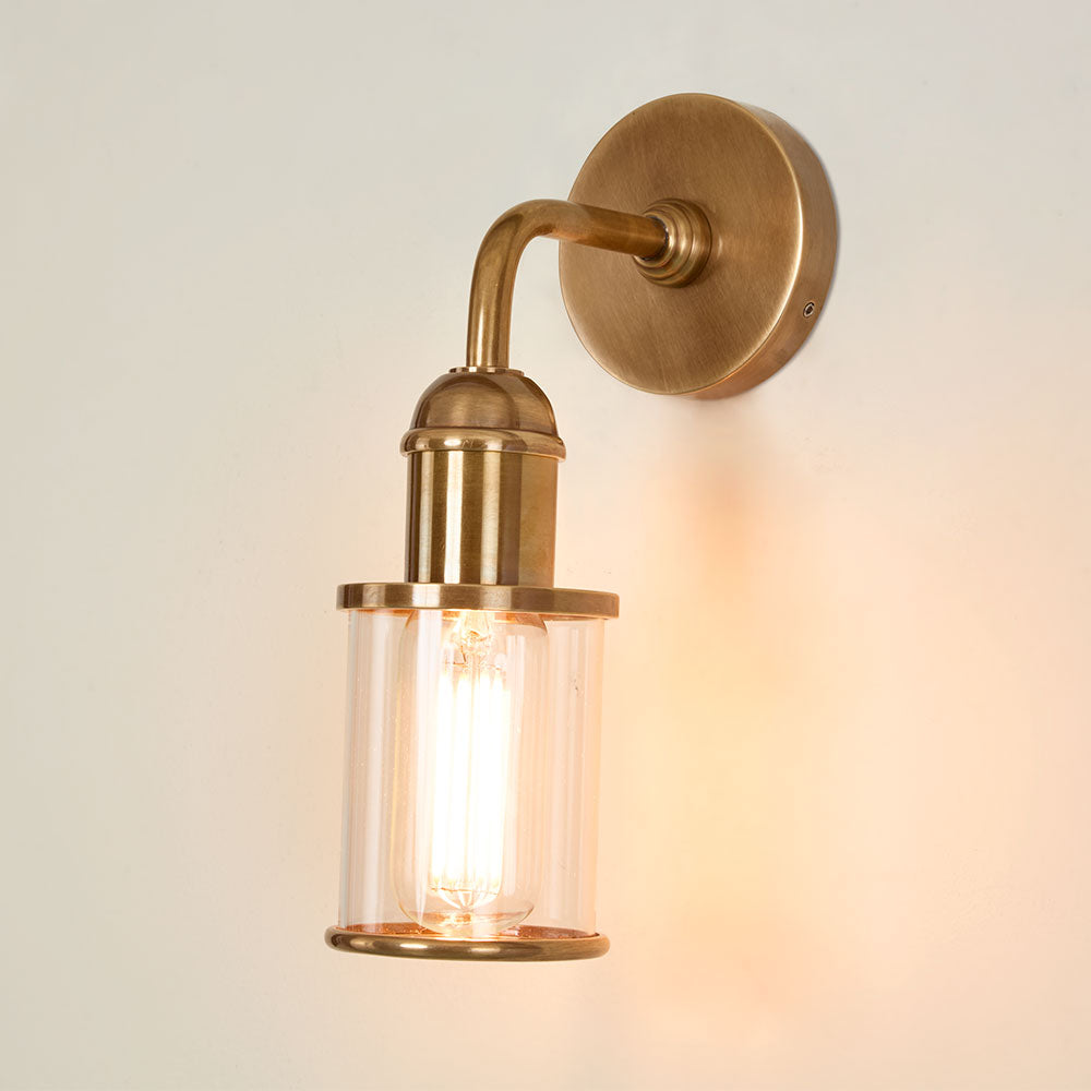Emac & Lawton SERENITY Wall Light Antique Brass-Emac & Lawton-Ozlighting.com.au