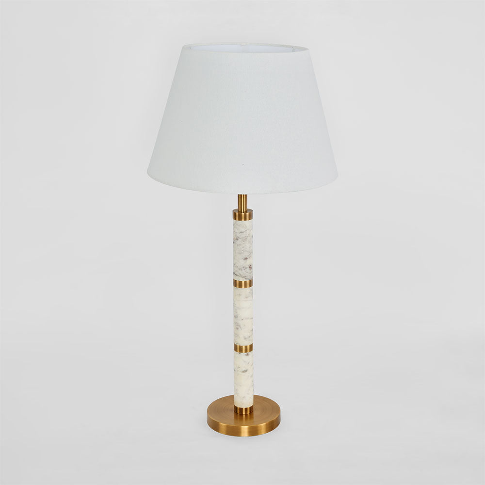 Emac & Lawton ST GERMAIN Table Lamp Base Only White-Emac & Lawton-Ozlighting.com.au