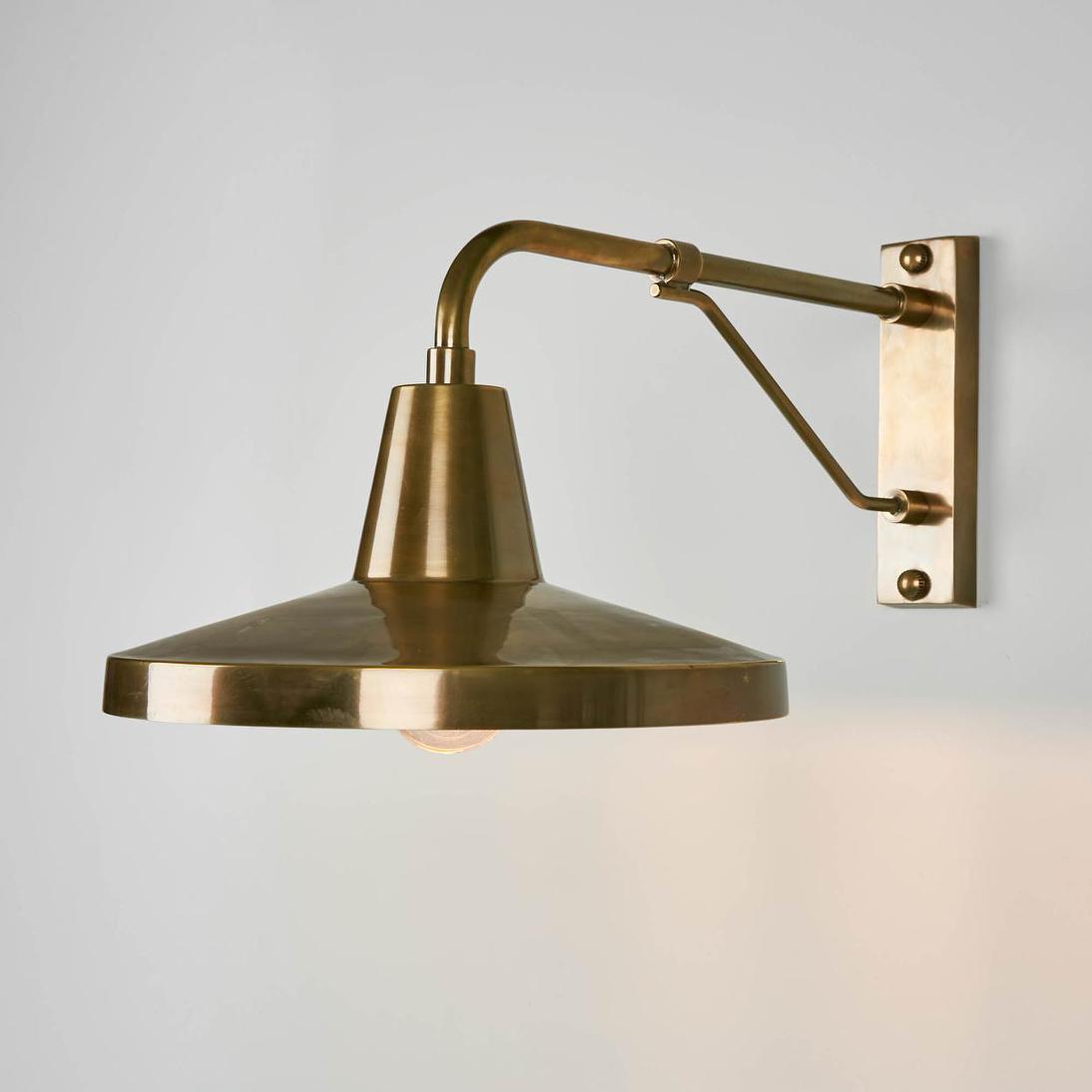 Emac & Lawton TRINITY Wall Light Antique Brass-Emac & Lawton-Ozlighting.com.au