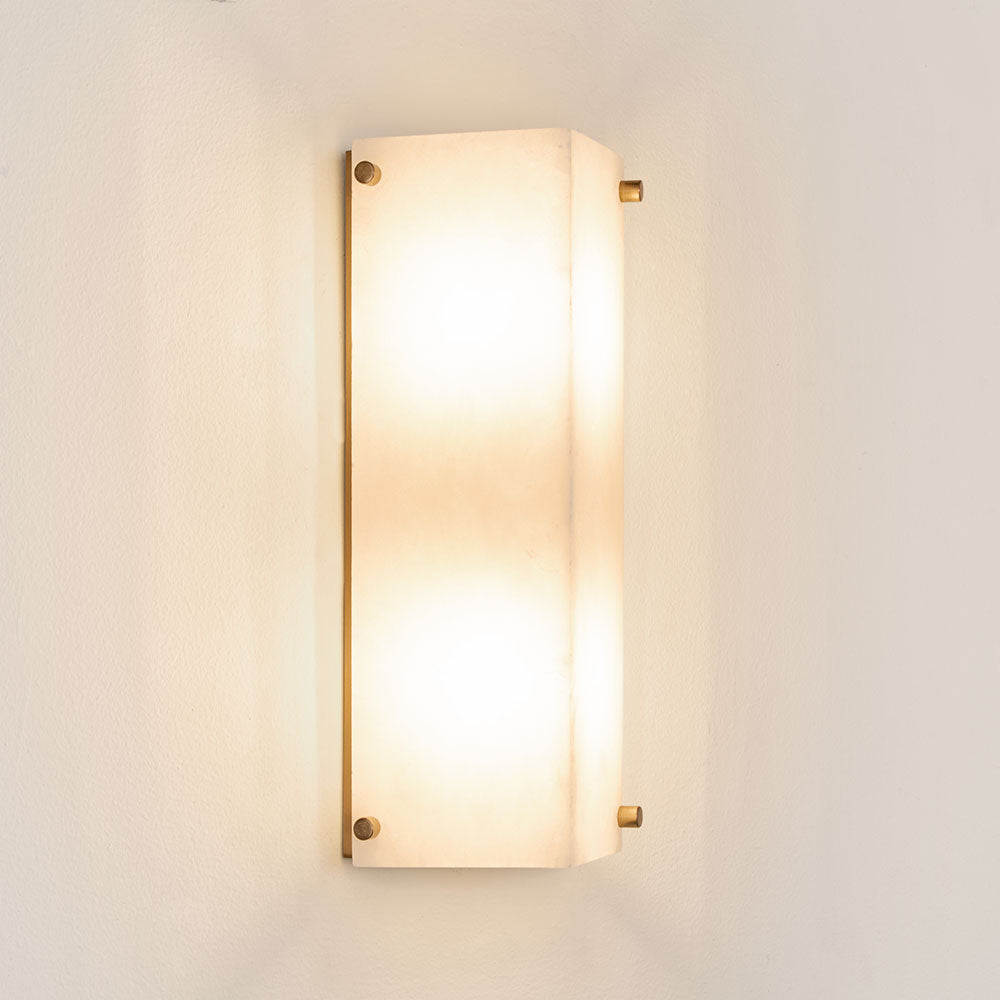 Emac & Lawton TUBULAR Wall Light Alabaster-Emac & Lawton-Ozlighting.com.au
