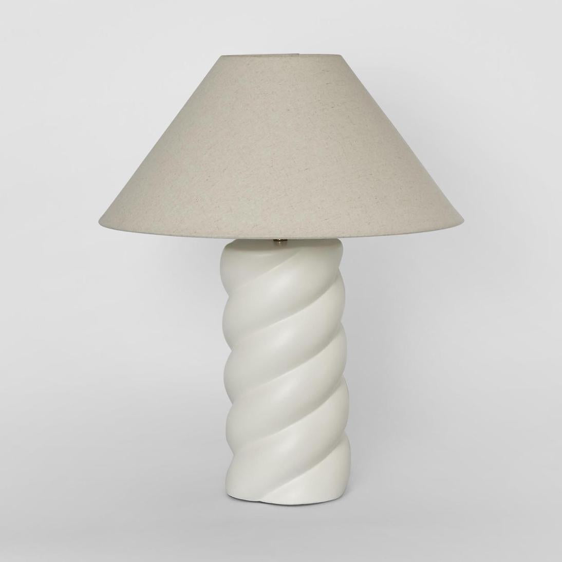Emac & Lawton TWIST Table Lamp Column with Shade-Emac & Lawton-Ozlighting.com.au