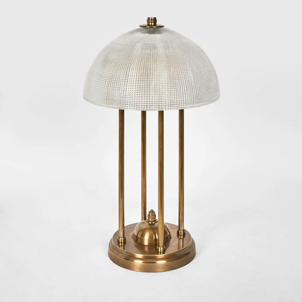 Emac & Lawton VICTOR Table Lamp Textured Glass-Emac & Lawton-Ozlighting.com.au