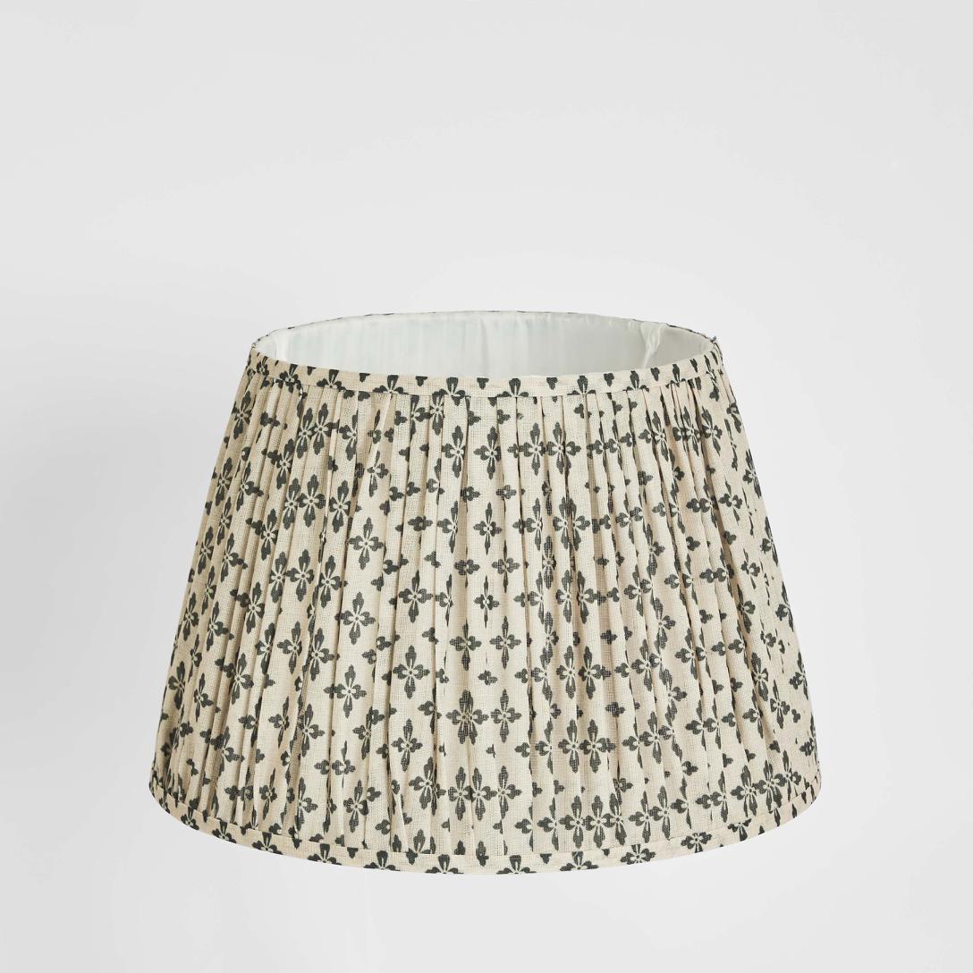Emac & Lawton Viscose Linen Drum Lampshade XL Dark Blue-Emac & Lawton-Ozlighting.com.au
