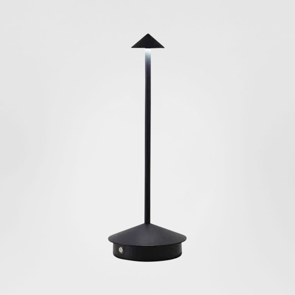 Emac & Lawton WARREN Table Lamp Rechargeable Black-Emac & Lawton-Ozlighting.com.au