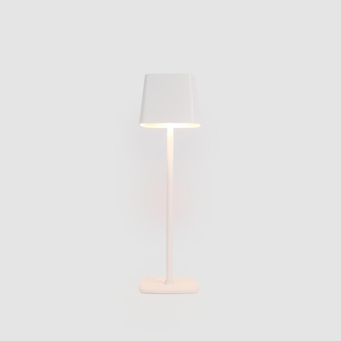 Emac & Lawton WATERFOLD Table Lamp Rechargeable White-Emac & Lawton-Ozlighting.com.au