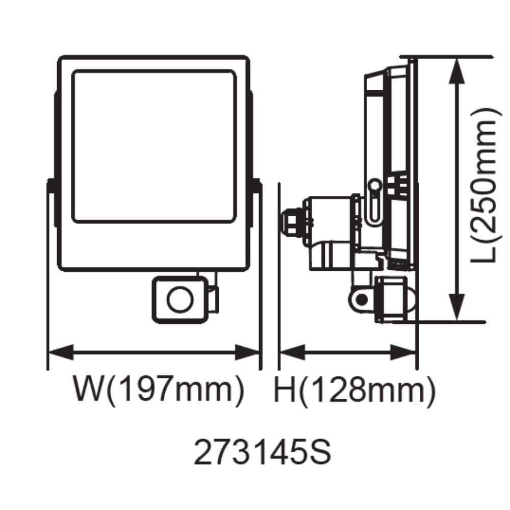 Energetic LITEW8 LED Floodlight - 5000K, 45W, IP65, Surface Mount, Sensor-Energetic Lighting-Ozlighting.com.au