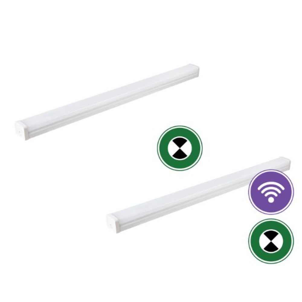 Energetic STELLAR V LED Batten Light - 4FT, Colour-Switchable, IP20, Emergency-Energetic Lighting-Ozlighting.com.au