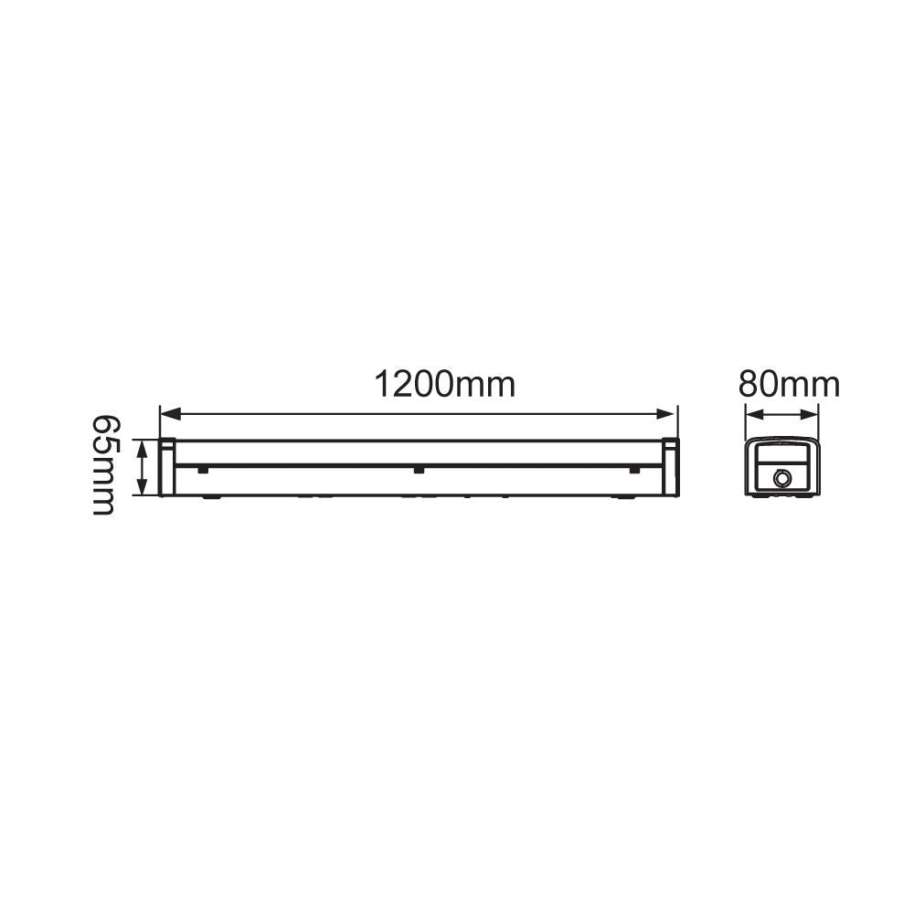 Energetic STELLAR V LED Batten Light - Five-Colour, Multi-Watt, Microwave Sensor, IP20-Energetic Lighting-Ozlighting.com.au