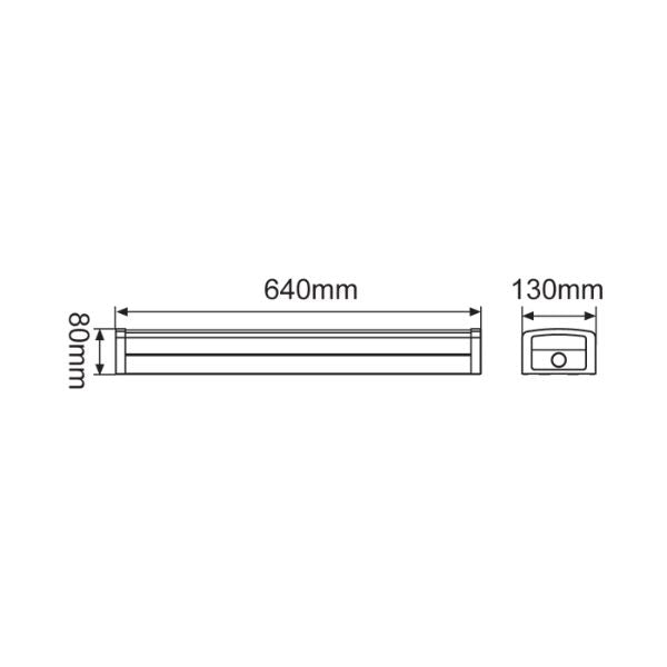 Energetic STELLAR V WIDE Emergency LED Batten Light - 2FT/4FT, Five-Colour, Microwave Sensor, IP20-Energetic Lighting-Ozlighting.com.au